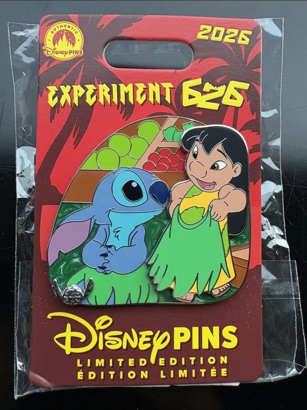 Lilo & Stitch Pin – Experiment 626 Day 2026 Pin – LE 3500 HULA